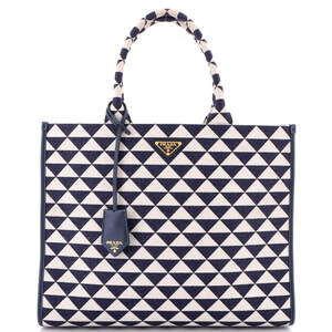 Prada Symbole Shopper Tote Jacquard #219315P21B